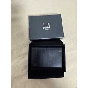 Dunhill London card  Holder  Wallet Black Leather Made in France Boxed